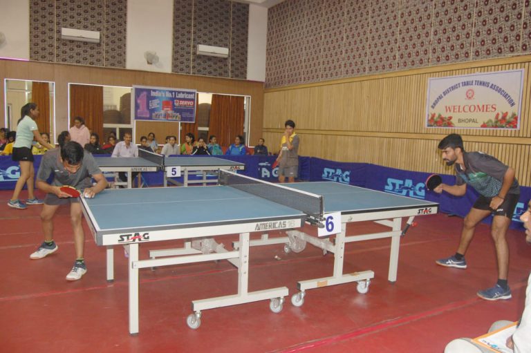 राज्य स्तरीय अंतर जिला टेबल टेनिस में भोपाल का शानदार प्रदर्शन