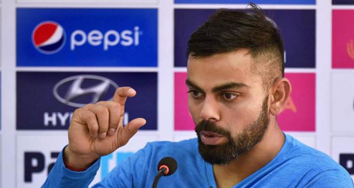 India's Captain Virat Kohli addressing a press conference