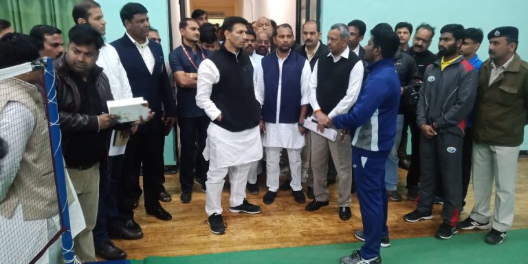 जीतू पटवारी ने किया खेल गतिविधियों का निरीक्षण
