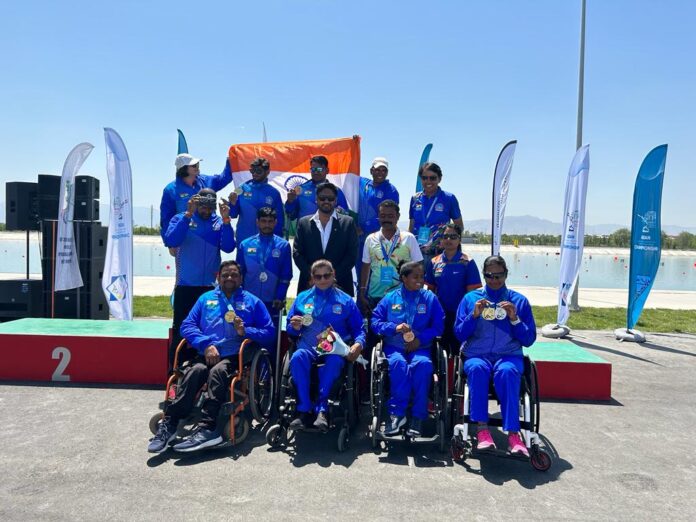 Indian para canoe sprint team