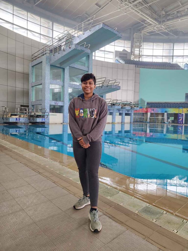 विश्व एक्वेटिक चैंपियनशिप दोहा के लिए चुनी गई भारतीय गोताखोर पलक शर्मा