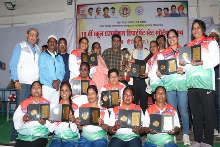 स्टेट लेबल वॉलीबाल प्रतियोगिता का समापन, दूसरे स्थान इंदौर पर रहा