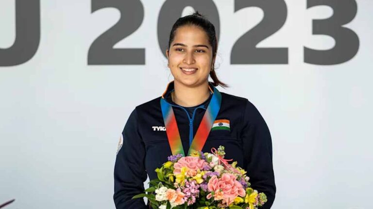 रिदम सांगवान पेरिस ओलंपिक का कोटा हासिल करने वाली भारत की 16वीं निशानेबाज बन गई जिन्होंने यहां एशियाई क्वालीफायर में कांस्य पदक जीता