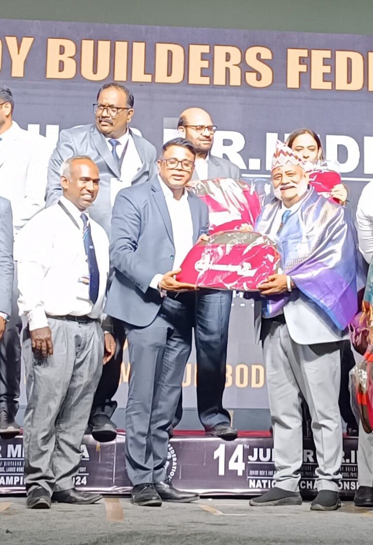 Shailendra Vyas को चैंनई में मिला जेपीयार बॉडी बिल्डिंग अवार्ड