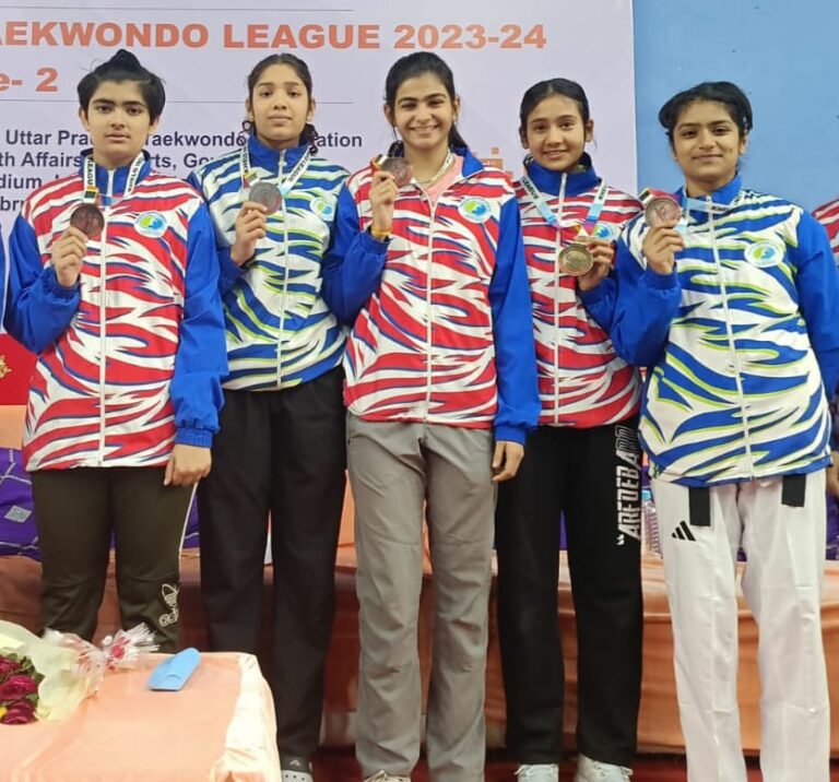 Madhya Pradesh State Taekwondo Academy की बालिका खिलाड़ियों ने जीते 1 स्वर्ण सहित 05 पदक