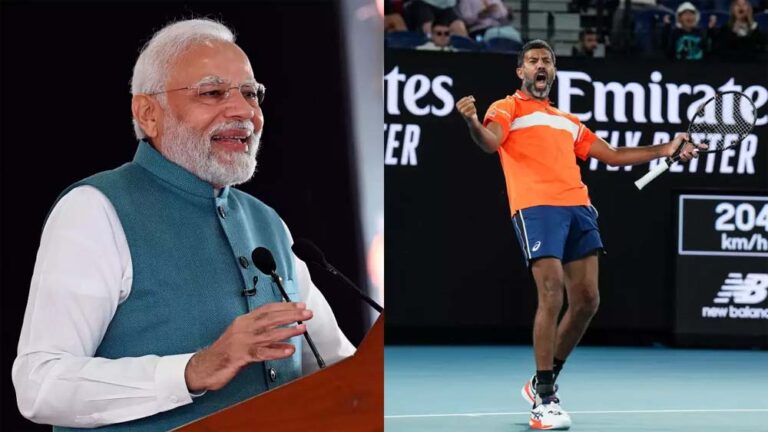 भारत के अनुभवी टेनिस खिलाड़ी रोहन बोपन्ना ने  नई दिल्ली में प्रधानमंत्री नरेंद्र मोदी से मुलाकात की, गिफ्ट किया टेनिस रैकेट