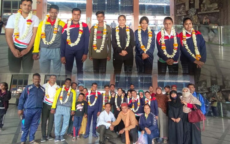 स्पेशल ओलंपिक्स भारत मध्यप्रदेश की बास्केट बॉल दल हुआ रवाना