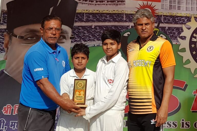 Vidhayak Cup Cricket: अरेरा अकादमी ने रेलवे गर्वित को 40 रनों से हराया