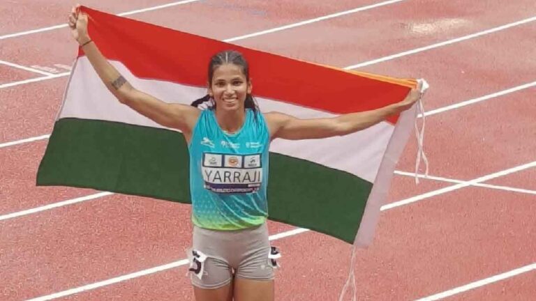 Atheletics: ज्योति याराजी ने बेहतरीन प्रदर्शन करते हुए नीदरलैंड के वुघ्ट में हैरी शुल्टिंग खेलों में सीजन की पहली आउटडोर प्रतियोगिता में स्वर्ण पदक जीता