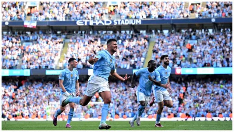 Premier League: मैनचेस्टर सिटी ने रविवार को लगातार चौथी बार रिकॉर्ड इंग्लिश प्रीमियर लीग का खिताब जीत लिया