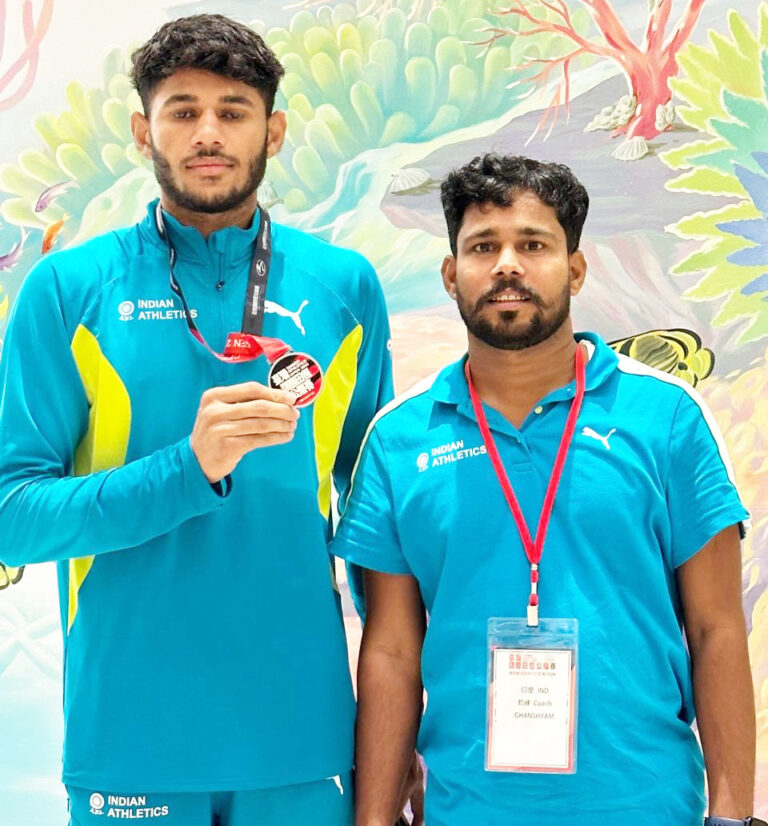 World Athletics Tour : मप्र अकादमी के एथलीट देव मीणा ने ताईवान में जीता रजत