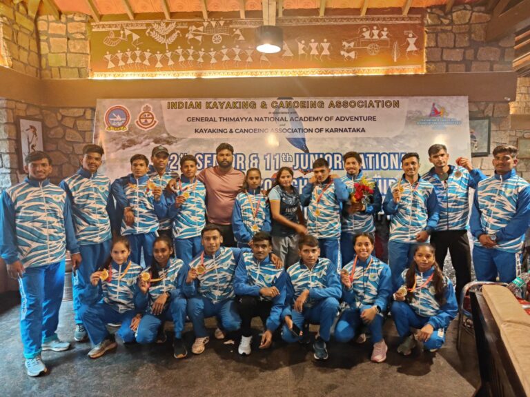 National Canoe Slalom:15 स्वर्ण के साथ मध्यप्रदेश बना राष्ट्रीय चैम्पियन