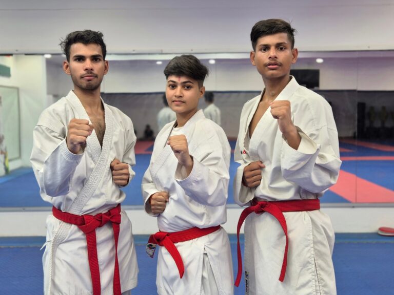 South Asian Karate : खेल अकादमी के तीन खिलाड़ी एवं एक कोच का चयन