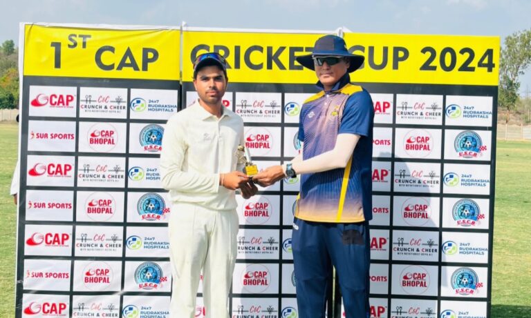Cricket:आखिरी लीग मैच में कैप अकादमी को मिली शानदार जीत