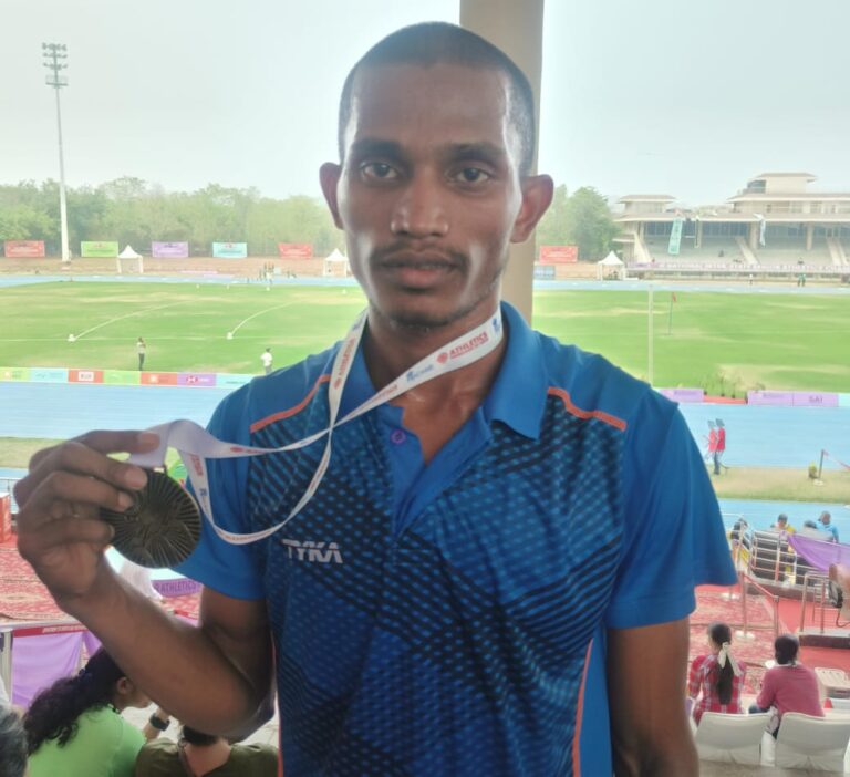 National Athletics: खेल अकादमी के श्याम मिलन ने स्वर्ण, समरदीप ने रजत और दीक्षा ने जीता कांस्य पदक
