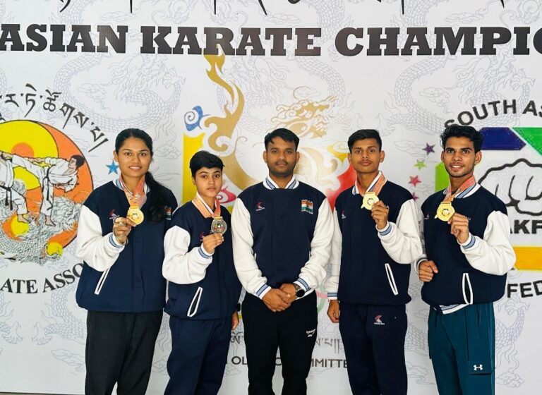 एशियाई कराते में मध्य प्रदेश अकादमी के खिलाड़ियों ने जीते 3 गोल्ड और एक सिलवर
