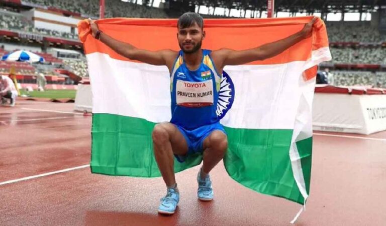 paralympics : प्रवीण कुमार ने पैरालंपिक खेलों में पुरुषों की ऊंची कूद स्पर्धा में एशियाई रिकॉर्ड तोड़ते हुए स्वर्ण पदक जीता