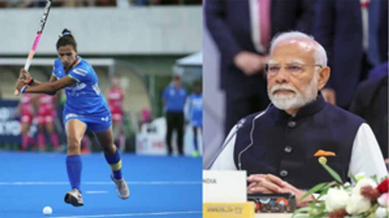 रानी रामपाल ने शेयर किया पीएम मोदी का प्रशंसा पत्र, कहा- हॉकी में योगदान देना जारी रखूंगी