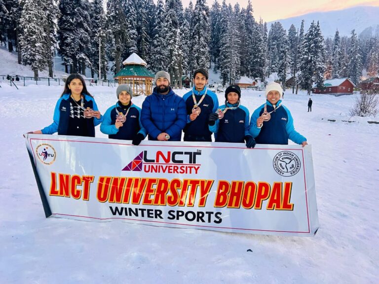 एलएनसीटी का ऑल इंडिया इंटर यूनिवर्सिटी विंटर्स गेम्स में शानदार प्रदर्शन