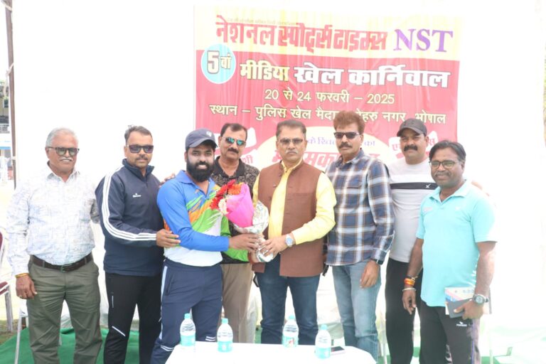 नेशनल स्पोर्ट्स टाइम्स खेल कार्निवल का हुआ शुभारंभ, क्रिकेट मुकाबले में डीजीआना टीम 9 विकेट से जीती