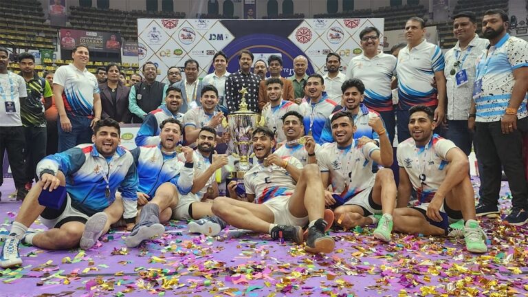 सर्विसेज ने राष्ट्रीय पुरुष कबड्डी चैंपियनशिप 2025 के रोमांचक फाइनल में रेलवे को हराकर जीत हासिल की