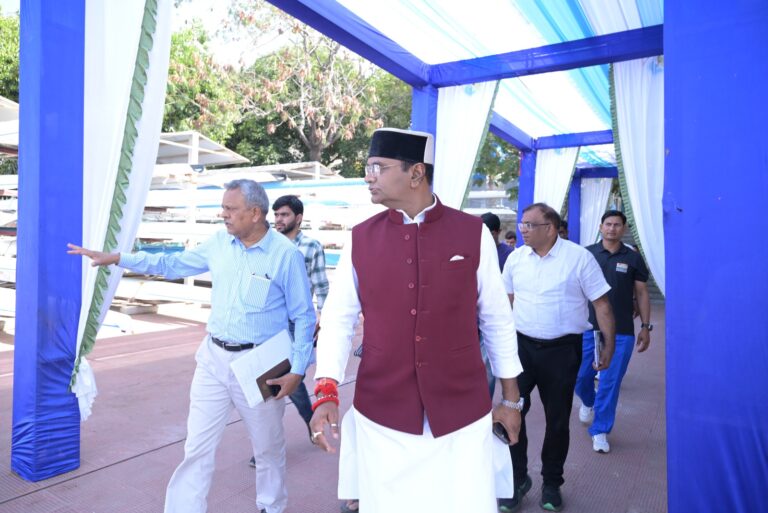 42वीं नेशनल सीनियर रोइंग चैंपियनशिप का आयोजन 3 से 7 मार्च तक होगा भोपाल के बड़े तालाब पर 