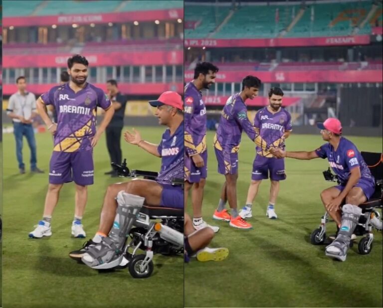 IPL 2025: क्या हुआ राहुल द्रविड़ को? रॉयल्स के कोच को व्हीलचेयर पर देखकर फैंस हुए दुखी