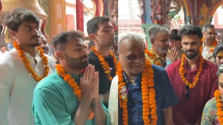 IPL 2025: लखनऊ के खिलाफ मैच से पहले मंदिर पहुंचे सीएसके टीम के खिलाड़ी