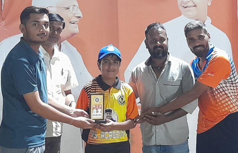 विश्वास सारंग क्रिकेट अकादमी 24 रनों से जीता