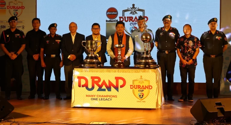 शिलांग लगातार दूसरे वर्ष प्रतिष्ठित डूरंड कप की मेज़बानी के लिए तैयार, ट्रॉफियाँ की गईं आज प्रदर्शित