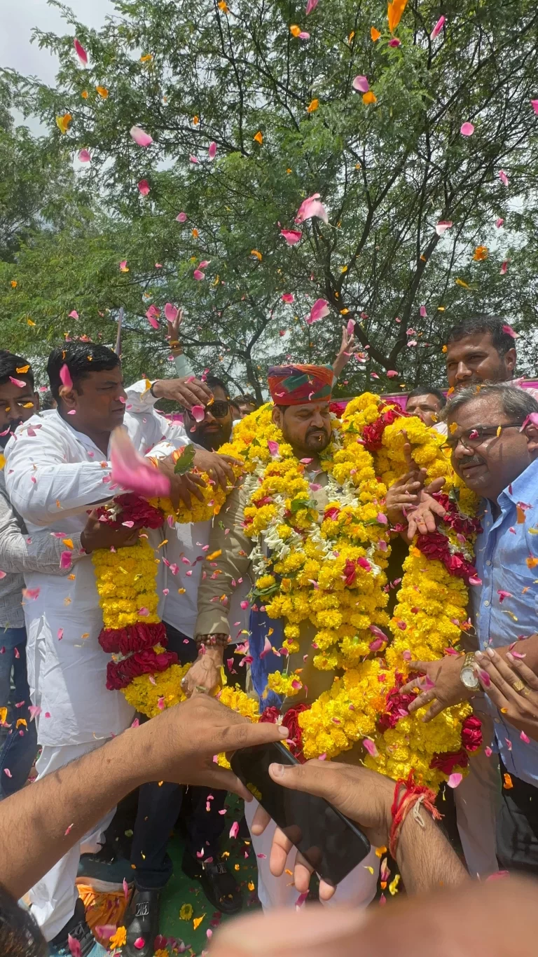 इंदौर में पूर्व WFI अध्यक्ष बृजभूषण शरण सिंह का भव्य स्वागत
