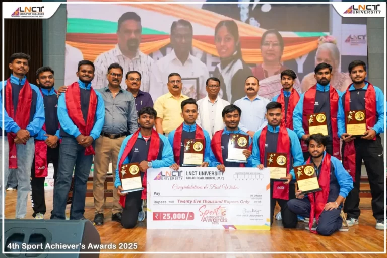 एलएनसीटी कॉलेज में स्पोर्ट्स अचीवर्स अवार्ड्स, खिलाड़ियों और प्रशिक्षकों को मिला सम्मान