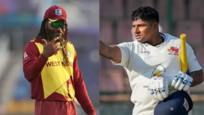 sarfaraz-khan-Chris-Gayle
