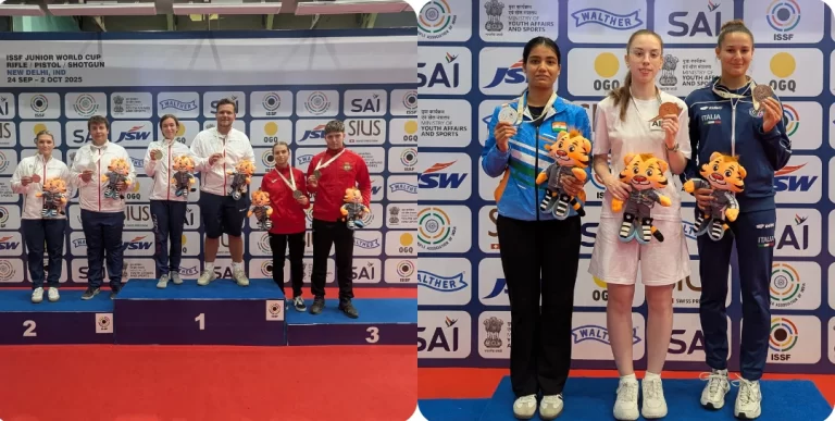 भारत ने पदक तालिका में शीर्ष पर रहते हुए समाप्त किया आईएसएसएफ जूनियर वर्ल्ड कप, तेजस्वनी ने अंतिम दिन जीता रजत