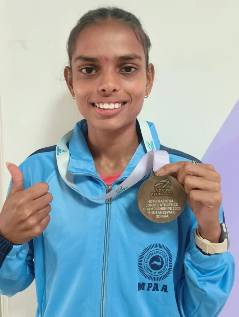 नेशनल जूनियर चैंपियनशिप में चमकी मध्यप्रदेश की सोनम परमार, 5000 मीटर दौड़ में जीता गोल्ड