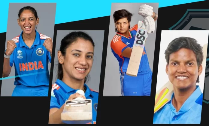 Harmanpreet Kaur, Smriti Mandhana, Shefali Verma, Deepti