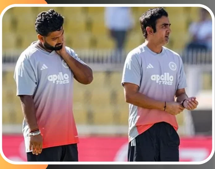 Rishabh Pant and Gautam Gambhir