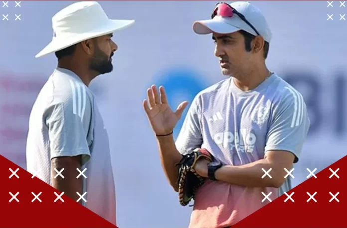 Rishabh Pant and Gautam Gambhir