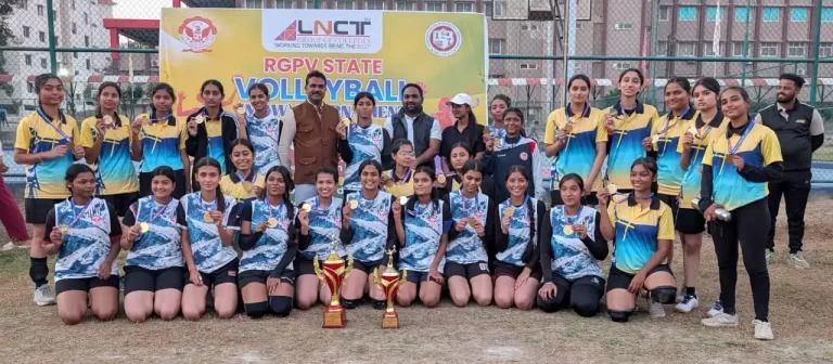एलएनसीटी में आरजीपीवी राज्यस्तरीय वॉलीबॉल टूर्नामेंट संपन्न, भोपाल नोडल ने जीते महिला और पुरुष दोनों खिताब