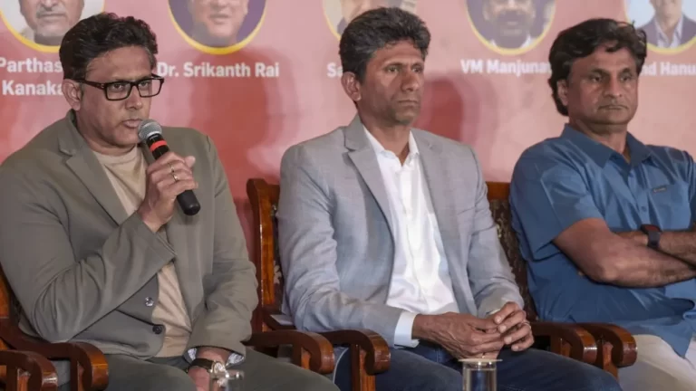 कुंबले ने वेंकटेश प्रसाद का KSCA अध्यक्ष पद के लिए समर्थन किया, एम चिन्नास्वामी में क्रिकेट वापसी का वादा