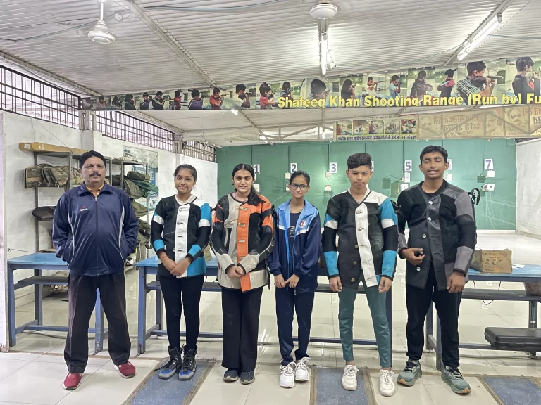 एसजीएफआई अंडर-17 रायफल शूटिंग में शफीक खान अकादमी के खिलाड़ियों का शानदार प्रदर्शन