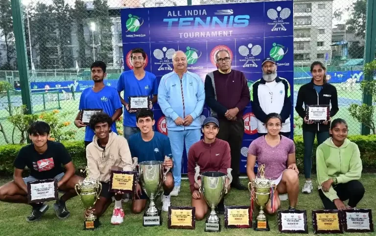 ऑल इण्डिया चैम्पियनशिप सीरीज जूनियर टेनिस टूर्नामेंट, कनिष्क खथुरिया एवं असमी रघुवंषी को दोहरा खिताब