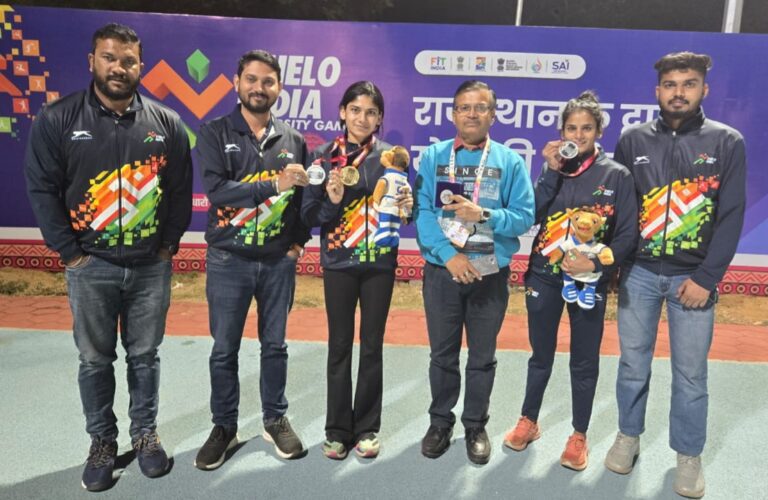 खेलो इंडिया गेम्स: आरएनटीयू की धाविका बुशरा खान ने 10000 मी. और मनीषा ने 3000 मी.स्टिपल चेज में जीता सिल्वर मेडल