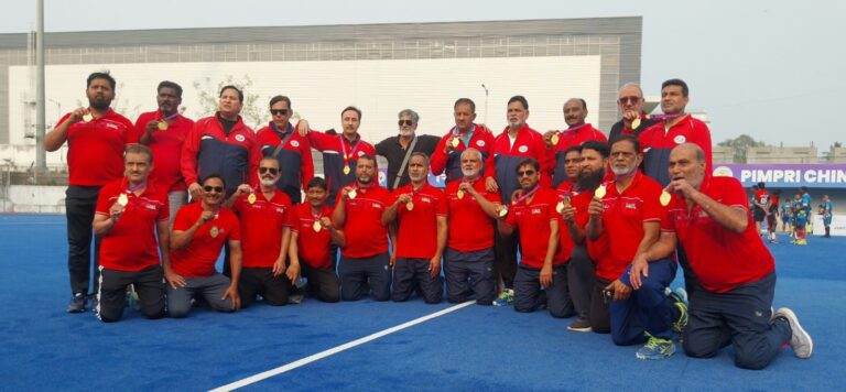 वेटरन हॉकी टूर्नामेंट… फरहान ने दागे डबल गोल, एलजीएस मप्र बना चैम्पियन