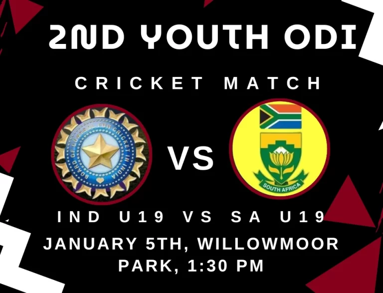 इंडिया U-19 vs SA U-19 : दूसरे यूथ वनडे मैच का लाइव लाइवस्ट्रीम और टेलीकास्ट