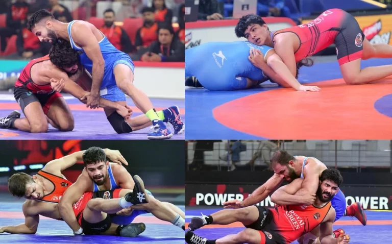 दिल्ली दंगल वॉरियर्स नेपंजाब रॉयल्स के खिलाफ अहम मुकाबले के हाफवे स्टेज पर 3–2 की बढ़त बनाई