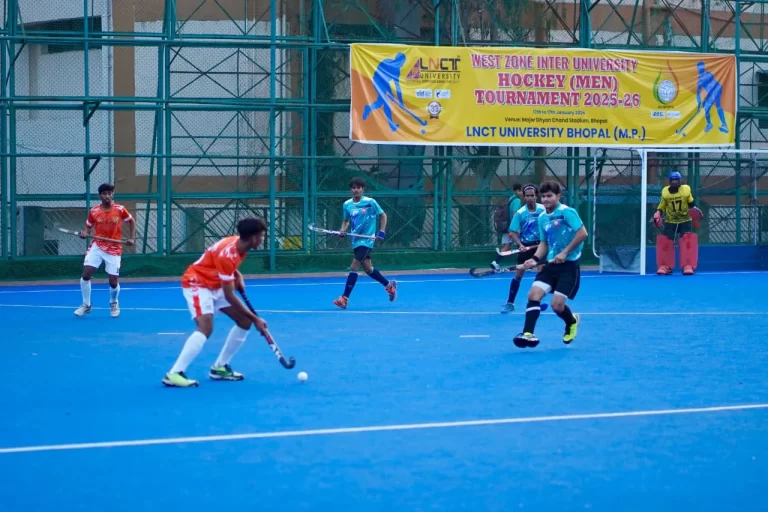एलएनसीटी में एआईयू वेस्ट ज़ोन इंटर यूनिवर्सिटी हॉकी प्रतियोगिता, बीयू भोपाल की जीत से शानदार आगाज़