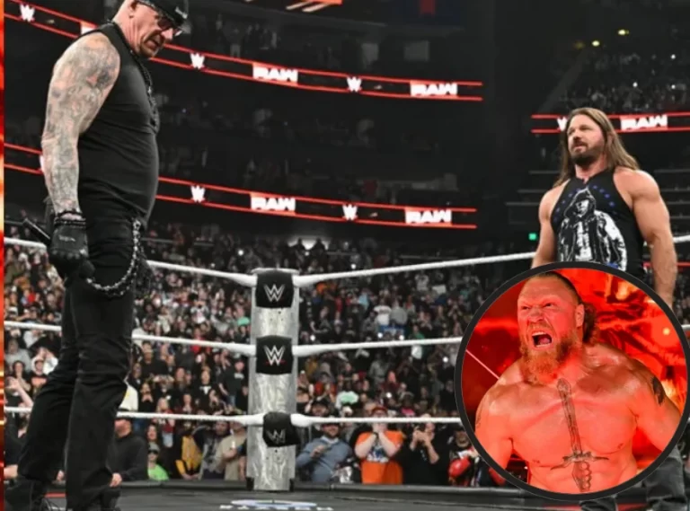 RAW के नए एपिसोड में धमाल: ब्रॉक लैसनर का चैलेंज और एजे स्टाइल्स का फेयरवेल