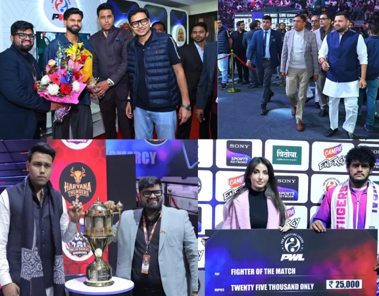 सेलिब्रिटीज़, नेताओं और खेल जगत की दिग्गज हस्तियों की मौजूदगी ने प्रो रेसलिंग लीग 2026 को दिलाया भव्य समापन