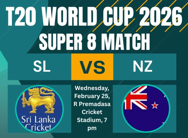 श्रीलंका-न्यूजीलैंड मैच का लाइव प्रसारण: जानिए सुपर-8 मुकाबला कब और कहां देखें